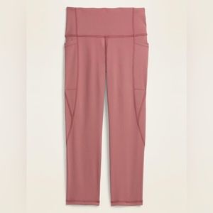 Old Navy Active Go Dry Elevate Leggings Dusty Pink Women’s Size Medium